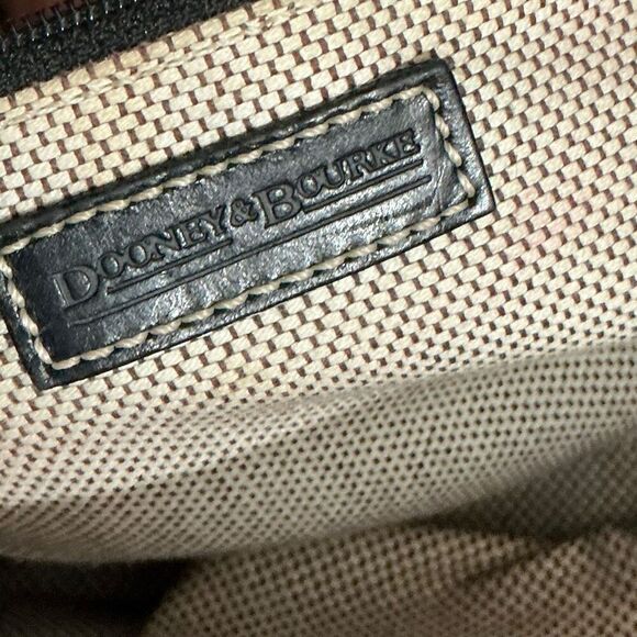 Vintage Y2K Dooney & Bourke Signature Front Clasp Monogrammed Satchel - Picture 4 of 9